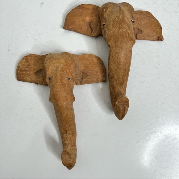 Wooden elephant hooks set of 2 - Picture 4 of 14